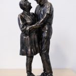 Een 3D beeld gemaakt door double me in brons look