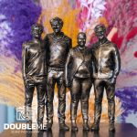 Een brons look 3D beeldje in de afwerking deep goud gemaakt door Double me